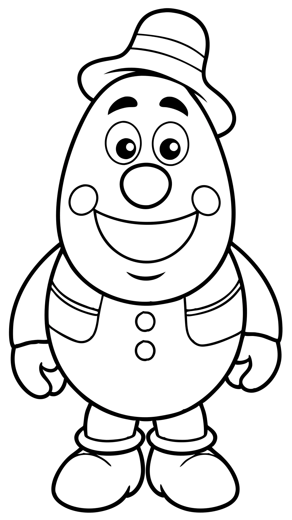 mr potato coloring pages